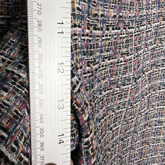 Tularosa Pants Womens Medium Tweed Colorful Wide Leg Fringe Hem Lined High Rise - Picture 10 of 16